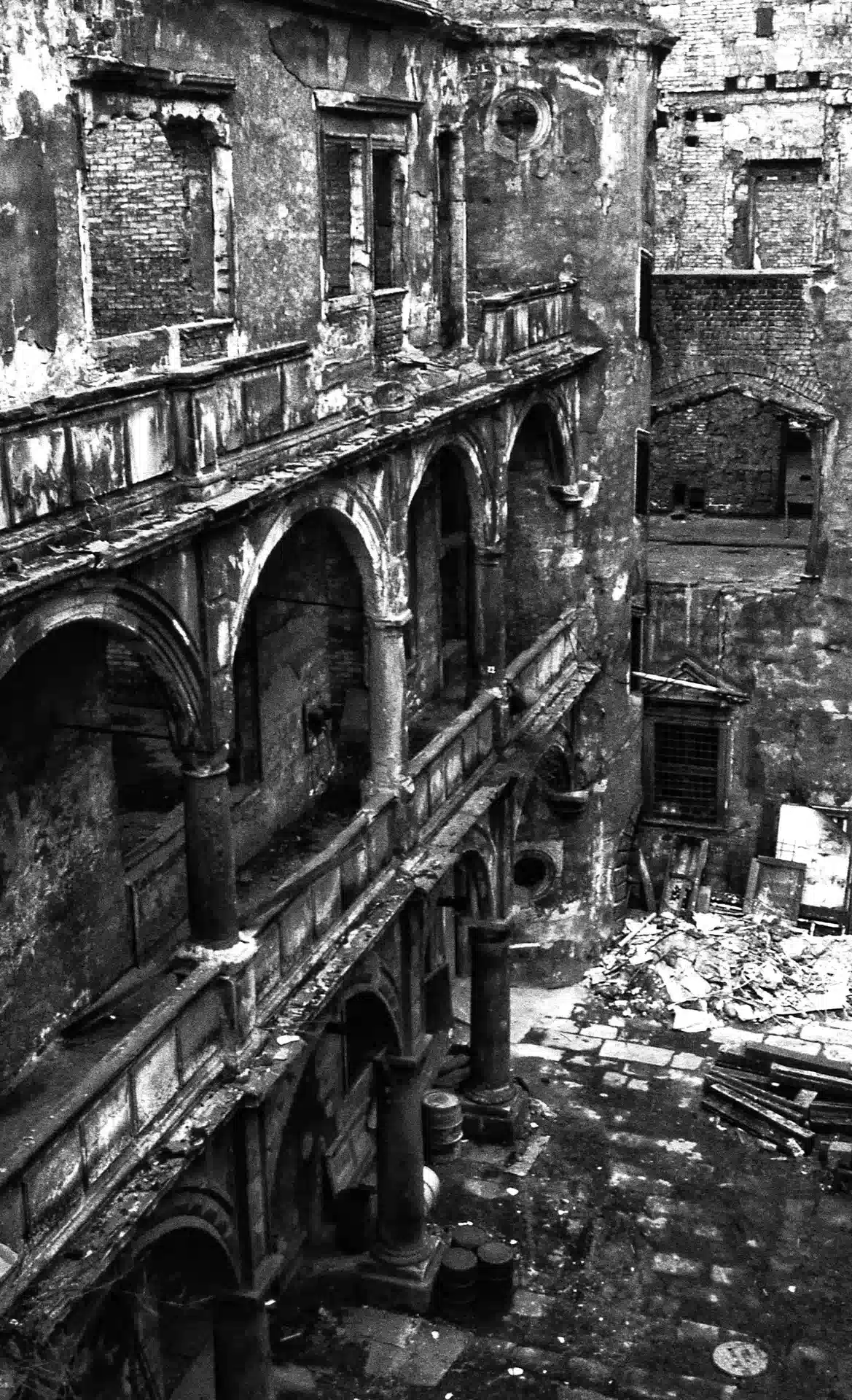Ruine Schloss Dresde.1980er Jahre